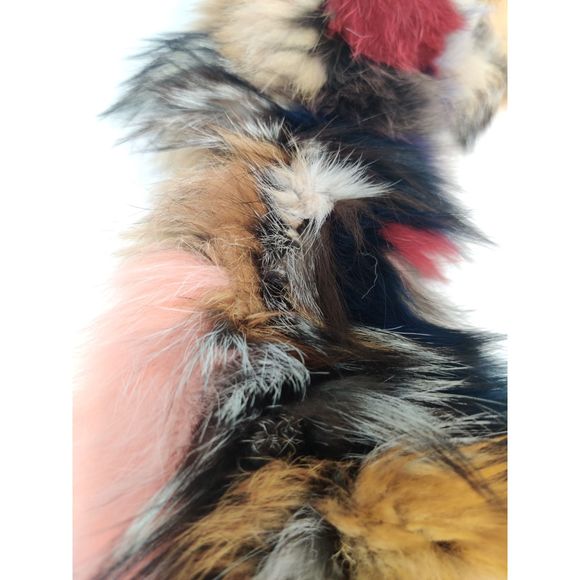 BNWOT Multicolor Fox Fur Scarf/Infinity Scarf Made by Befur on Etsy - Picture 11 of 16